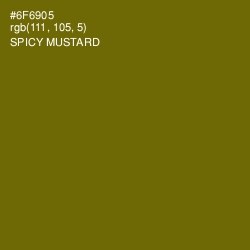 #6F6905 - Spicy Mustard Color Image